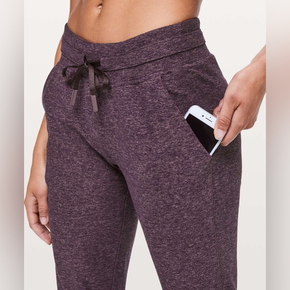 Lululemon Rulu Joggers in Heathered Arctic Plum